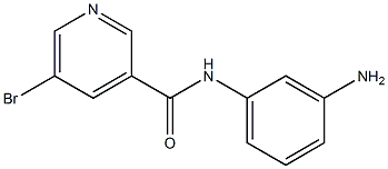 N-(3-aminophenyl)-5-bromopyridine-3-carboxamide Struktur