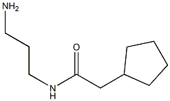 N-(3-aminopropyl)-2-cyclopentylacetamide Struktur