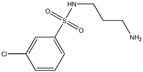 N-(3-aminopropyl)-3-chlorobenzene-1-sulfonamide Struktur