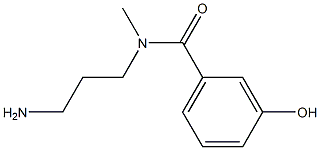 N-(3-aminopropyl)-3-hydroxy-N-methylbenzamide Struktur