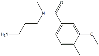 N-(3-aminopropyl)-3-methoxy-N,4-dimethylbenzamide Struktur