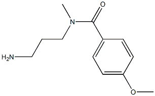 N-(3-aminopropyl)-4-methoxy-N-methylbenzamide Struktur