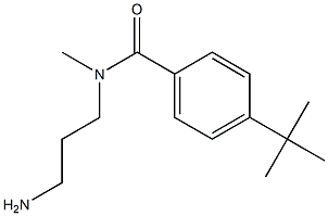 N-(3-aminopropyl)-4-tert-butyl-N-methylbenzamide Struktur