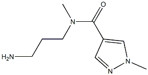 N-(3-aminopropyl)-N,1-dimethyl-1H-pyrazole-4-carboxamide Struktur