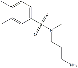 N-(3-aminopropyl)-N,3,4-trimethylbenzene-1-sulfonamide Struktur