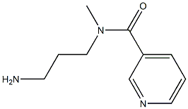 N-(3-aminopropyl)-N-methylpyridine-3-carboxamide Struktur