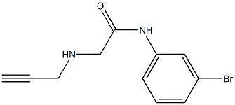 N-(3-bromophenyl)-2-(prop-2-yn-1-ylamino)acetamide Struktur