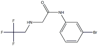 N-(3-bromophenyl)-2-[(2,2,2-trifluoroethyl)amino]acetamide Struktur