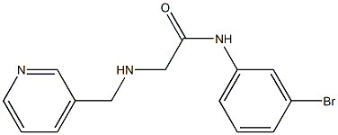 N-(3-bromophenyl)-2-[(pyridin-3-ylmethyl)amino]acetamide Struktur