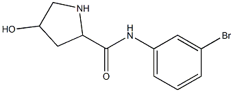 N-(3-bromophenyl)-4-hydroxypyrrolidine-2-carboxamide Struktur