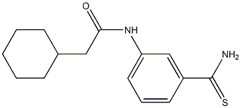 N-(3-carbamothioylphenyl)-2-cyclohexylacetamide Struktur