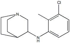 N-(3-chloro-2-methylphenyl)-1-azabicyclo[2.2.2]octan-3-amine Struktur