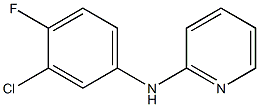 N-(3-chloro-4-fluorophenyl)pyridin-2-amine Struktur