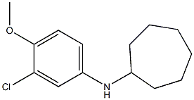 N-(3-chloro-4-methoxyphenyl)cycloheptanamine Struktur