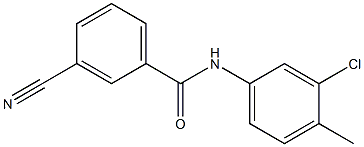 N-(3-chloro-4-methylphenyl)-3-cyanobenzamide Struktur