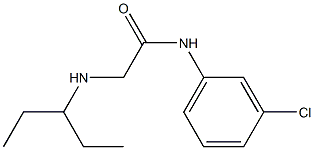 N-(3-chlorophenyl)-2-(pentan-3-ylamino)acetamide Struktur