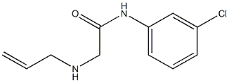 N-(3-chlorophenyl)-2-(prop-2-en-1-ylamino)acetamide Struktur