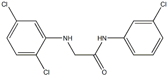 N-(3-chlorophenyl)-2-[(2,5-dichlorophenyl)amino]acetamide Struktur