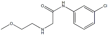 N-(3-chlorophenyl)-2-[(2-methoxyethyl)amino]acetamide Struktur