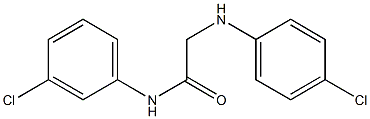 N-(3-chlorophenyl)-2-[(4-chlorophenyl)amino]acetamide Struktur