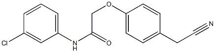 N-(3-chlorophenyl)-2-[4-(cyanomethyl)phenoxy]acetamide Struktur