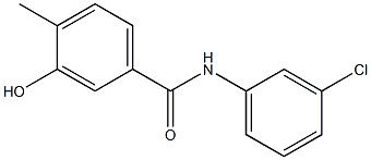 N-(3-chlorophenyl)-3-hydroxy-4-methylbenzamide Struktur