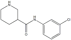 N-(3-chlorophenyl)piperidine-3-carboxamide Struktur