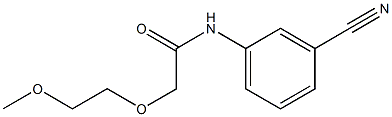 N-(3-cyanophenyl)-2-(2-methoxyethoxy)acetamide Struktur