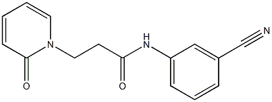 N-(3-cyanophenyl)-3-(2-oxo-1,2-dihydropyridin-1-yl)propanamide Struktur