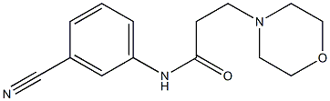 N-(3-cyanophenyl)-3-(morpholin-4-yl)propanamide Struktur