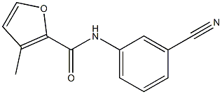 N-(3-cyanophenyl)-3-methyl-2-furamide Struktur