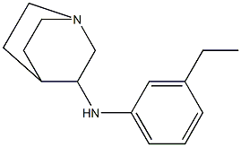 N-(3-ethylphenyl)-1-azabicyclo[2.2.2]octan-3-amine Struktur