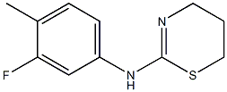 N-(3-fluoro-4-methylphenyl)-5,6-dihydro-4H-1,3-thiazin-2-amine Struktur