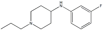 N-(3-fluorophenyl)-1-propylpiperidin-4-amine Struktur