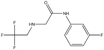 N-(3-fluorophenyl)-2-[(2,2,2-trifluoroethyl)amino]acetamide Struktur