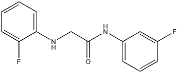 N-(3-fluorophenyl)-2-[(2-fluorophenyl)amino]acetamide Struktur