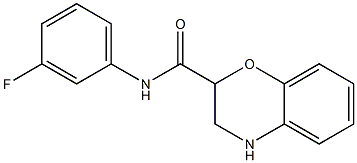 N-(3-fluorophenyl)-3,4-dihydro-2H-1,4-benzoxazine-2-carboxamide Struktur