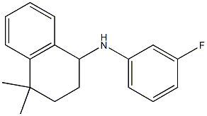 N-(3-fluorophenyl)-4,4-dimethyl-1,2,3,4-tetrahydronaphthalen-1-amine Struktur