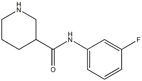 N-(3-fluorophenyl)piperidine-3-carboxamide Struktur