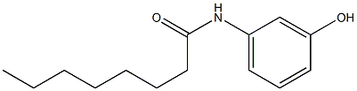 N-(3-hydroxyphenyl)octanamide Struktur