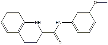 N-(3-methoxyphenyl)-1,2,3,4-tetrahydroquinoline-2-carboxamide Struktur