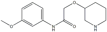 N-(3-methoxyphenyl)-2-(piperidin-3-yloxy)acetamide Struktur