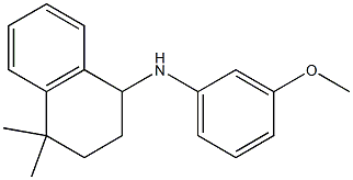 N-(3-methoxyphenyl)-4,4-dimethyl-1,2,3,4-tetrahydronaphthalen-1-amine Struktur