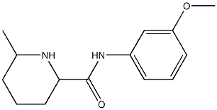 N-(3-methoxyphenyl)-6-methylpiperidine-2-carboxamide Struktur