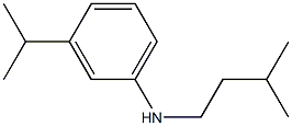 N-(3-methylbutyl)-3-(propan-2-yl)aniline Struktur