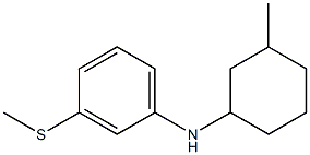 N-(3-methylcyclohexyl)-3-(methylsulfanyl)aniline Struktur