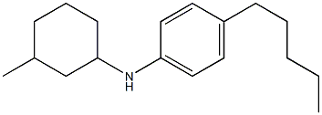 N-(3-methylcyclohexyl)-4-pentylaniline Struktur