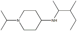 N-(3-methylpentan-2-yl)-1-(propan-2-yl)piperidin-4-amine Struktur