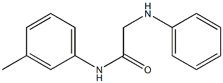 N-(3-methylphenyl)-2-(phenylamino)acetamide Struktur