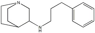 N-(3-phenylpropyl)-1-azabicyclo[2.2.2]octan-3-amine Struktur